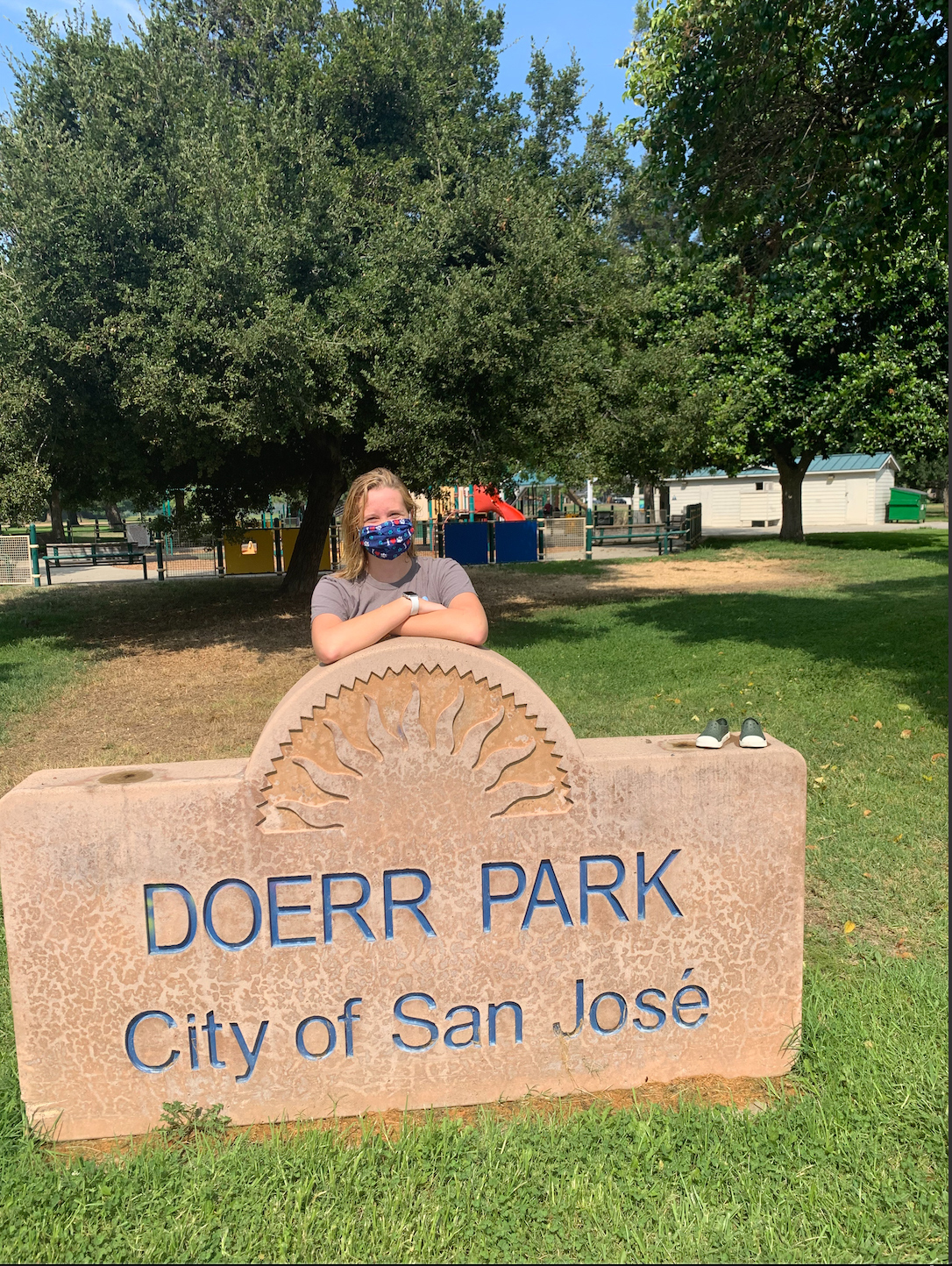 Sarah at her favorite Park - in San Jose, CA!
