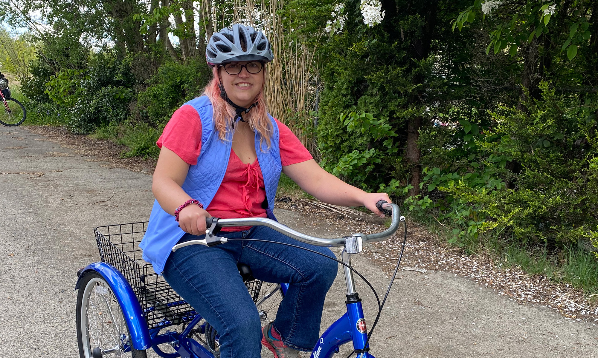 debra on her bike